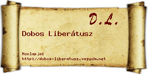 Dobos Liberátusz névjegykártya
